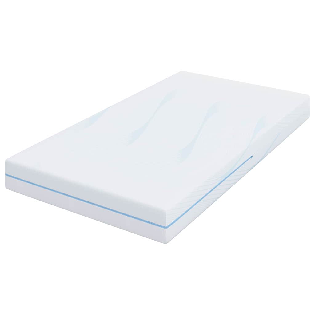 vidaXL Materac Biały 120 x 200 cm Tkanina żakardowa