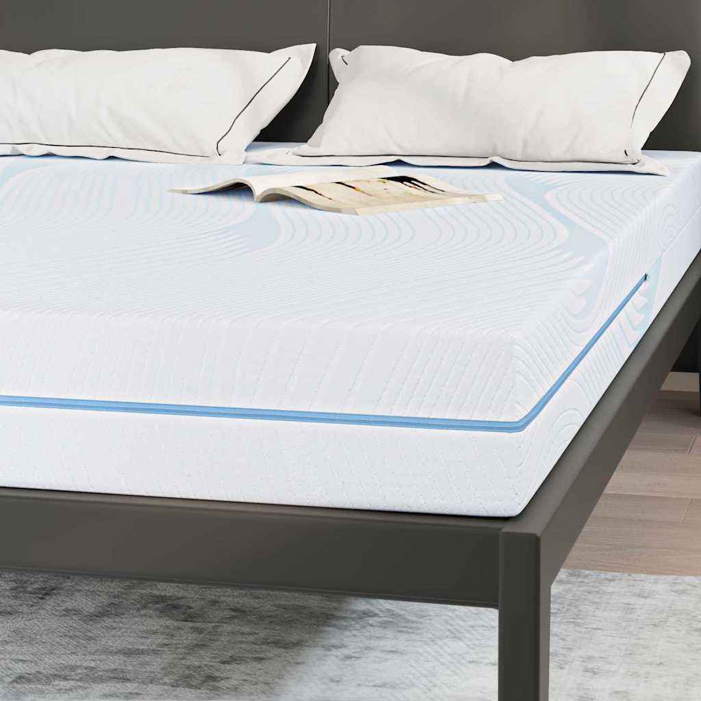 vidaXL Materac Biały 160 x 200 cm Tkanina żakardowa