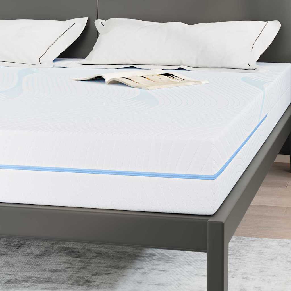 vidaXL Materac Biały 200 x 200 cm Tkanina żakardowa