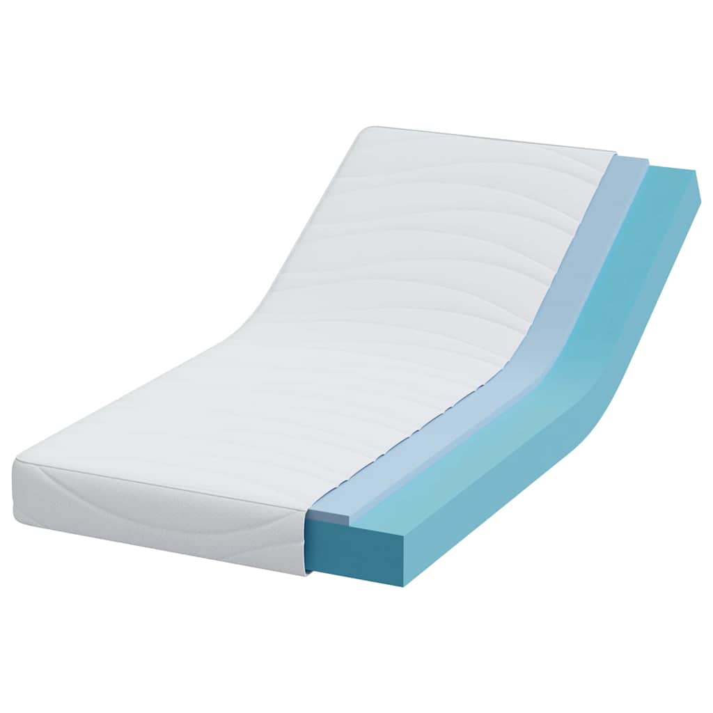 vidaXL Materac Biały 80 x 160 cm Tkanina żakardowa