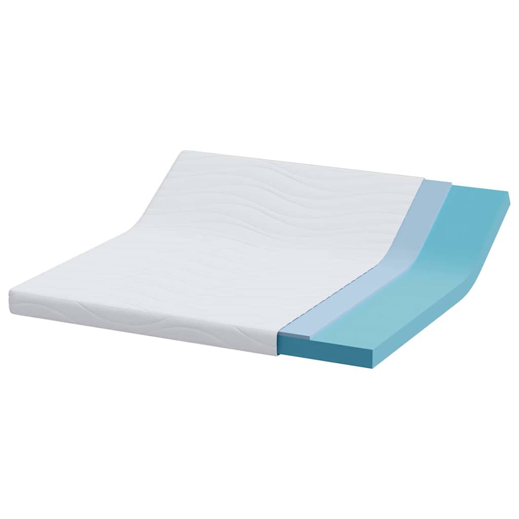 vidaXL Materac Biały 180 x 200 cm Tkanina żakardowa