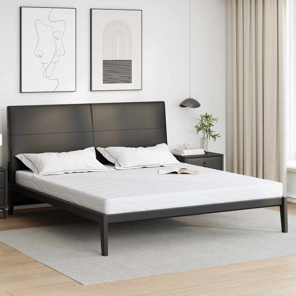 vidaXL Materac Biały 200 x 200 cm Tkanina żakardowa