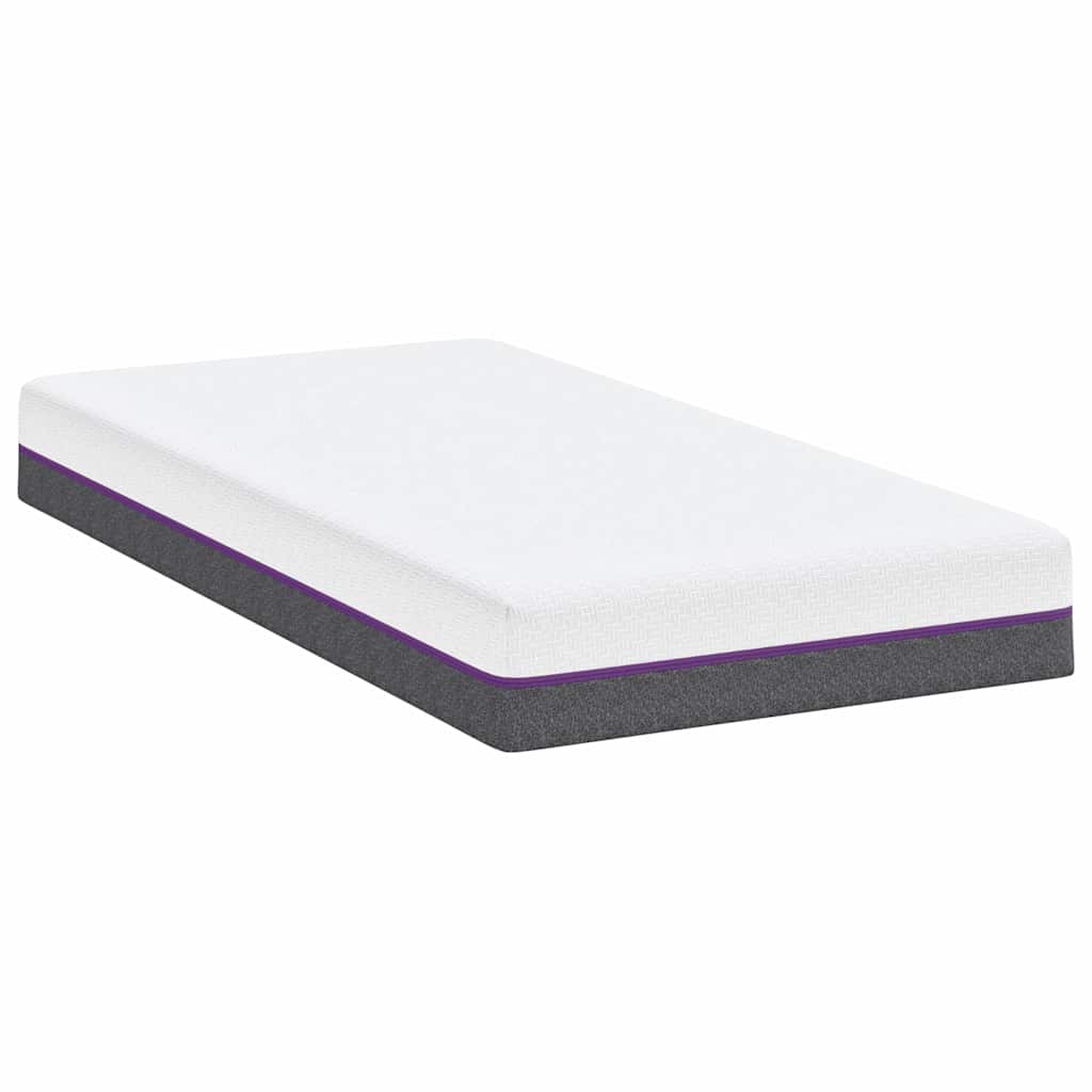 vidaXL Materac z pianki memory Średni 80 x 160 cm 16 cm Biały i szary
