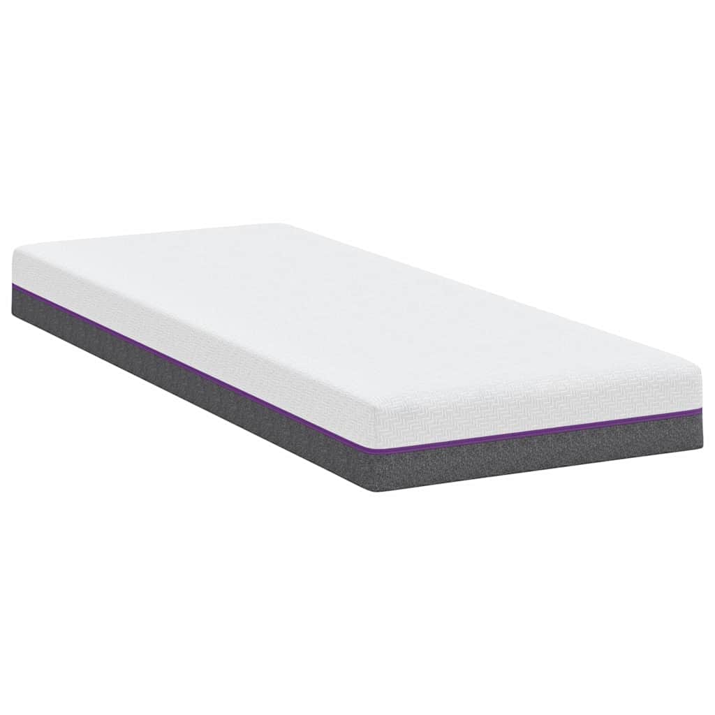 vidaXL Materac z pianki memory Średni 80 x 200 cm 16 cm Biały i szary