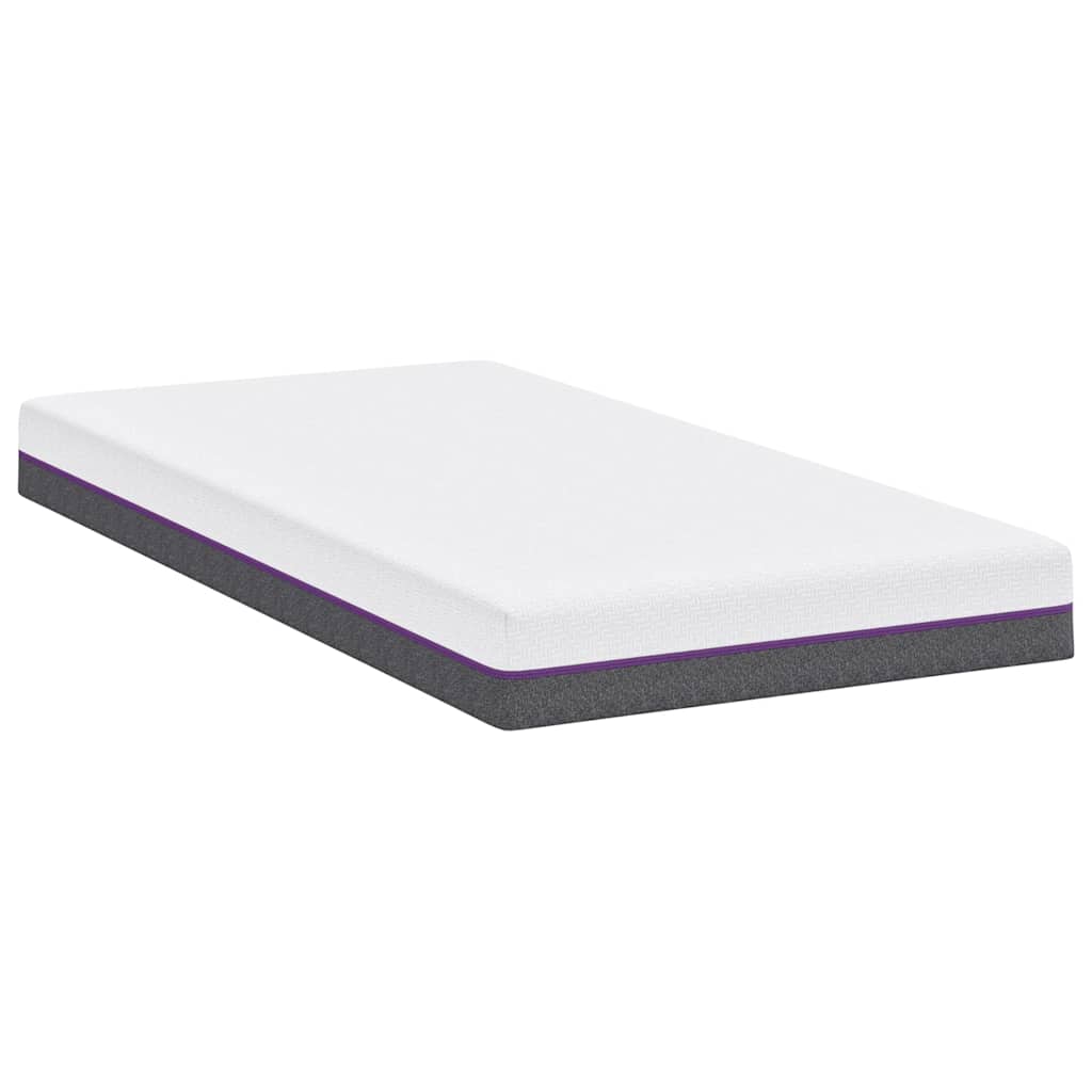 vidaXL Materac z pianki memory Średni 90 x 190 cm 16 cm Biały i szary