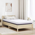 vidaXL Materac z pianki memory Średni 90 x 200 cm 16 cm Biały i szary