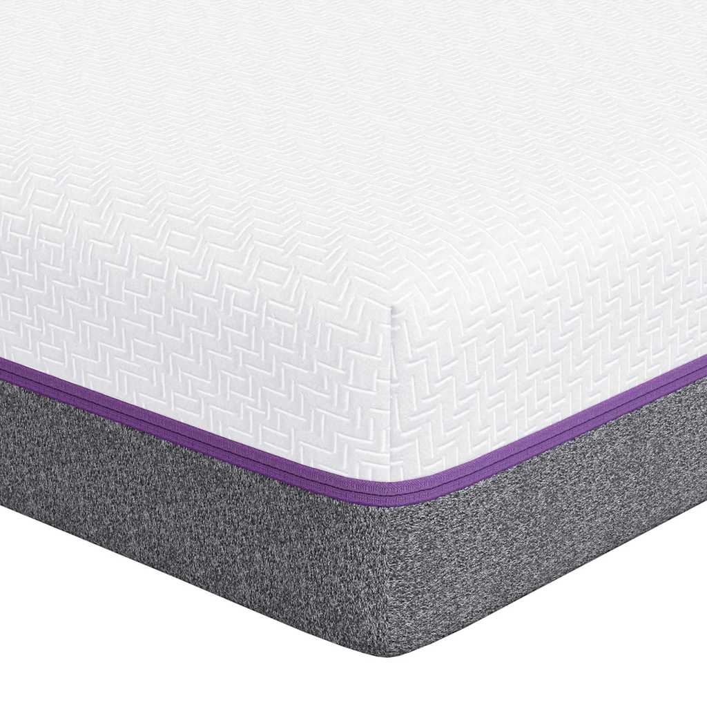 vidaXL Materac z pianki memory Średni 90 x 200 cm 16 cm Biały i szary