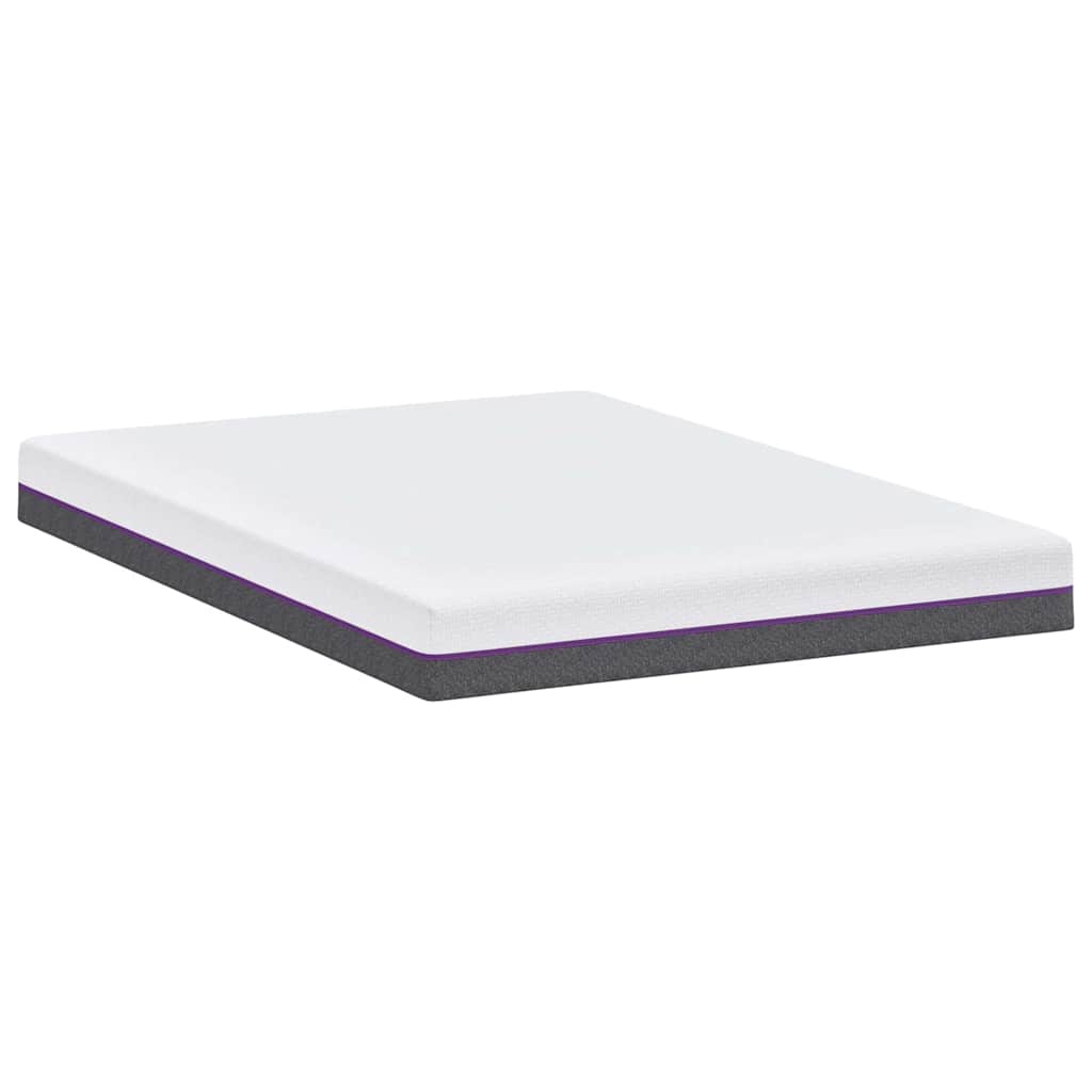 vidaXL Materac z pianki memory Średni 160 x 200 cm 16 cm Biały i szary