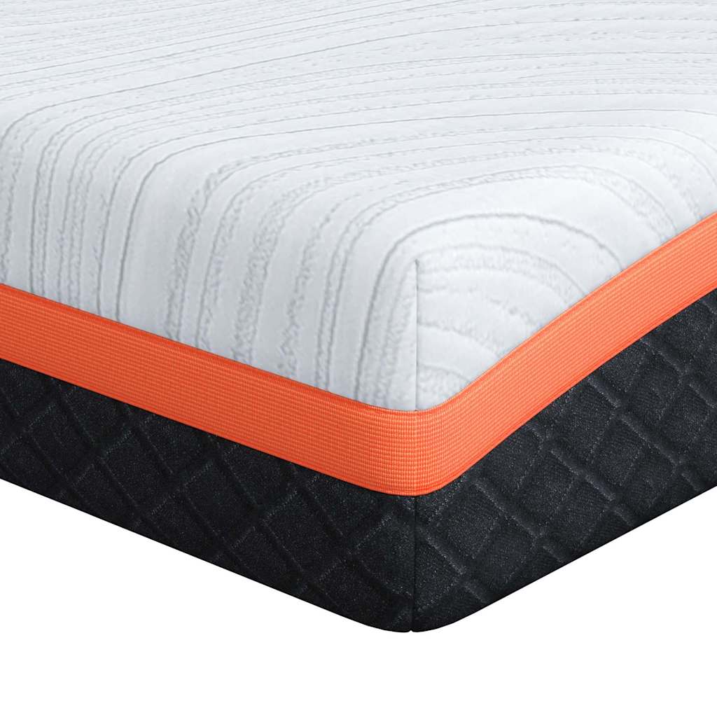 vidaXL Materac Biały i czarny 70 x 200 cm Tkanina żakardowa
