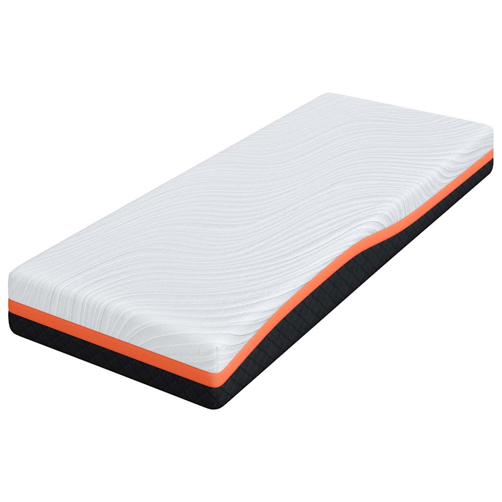vidaXL Materac Biały i czarny 70 x 200 cm Tkanina żakardowa