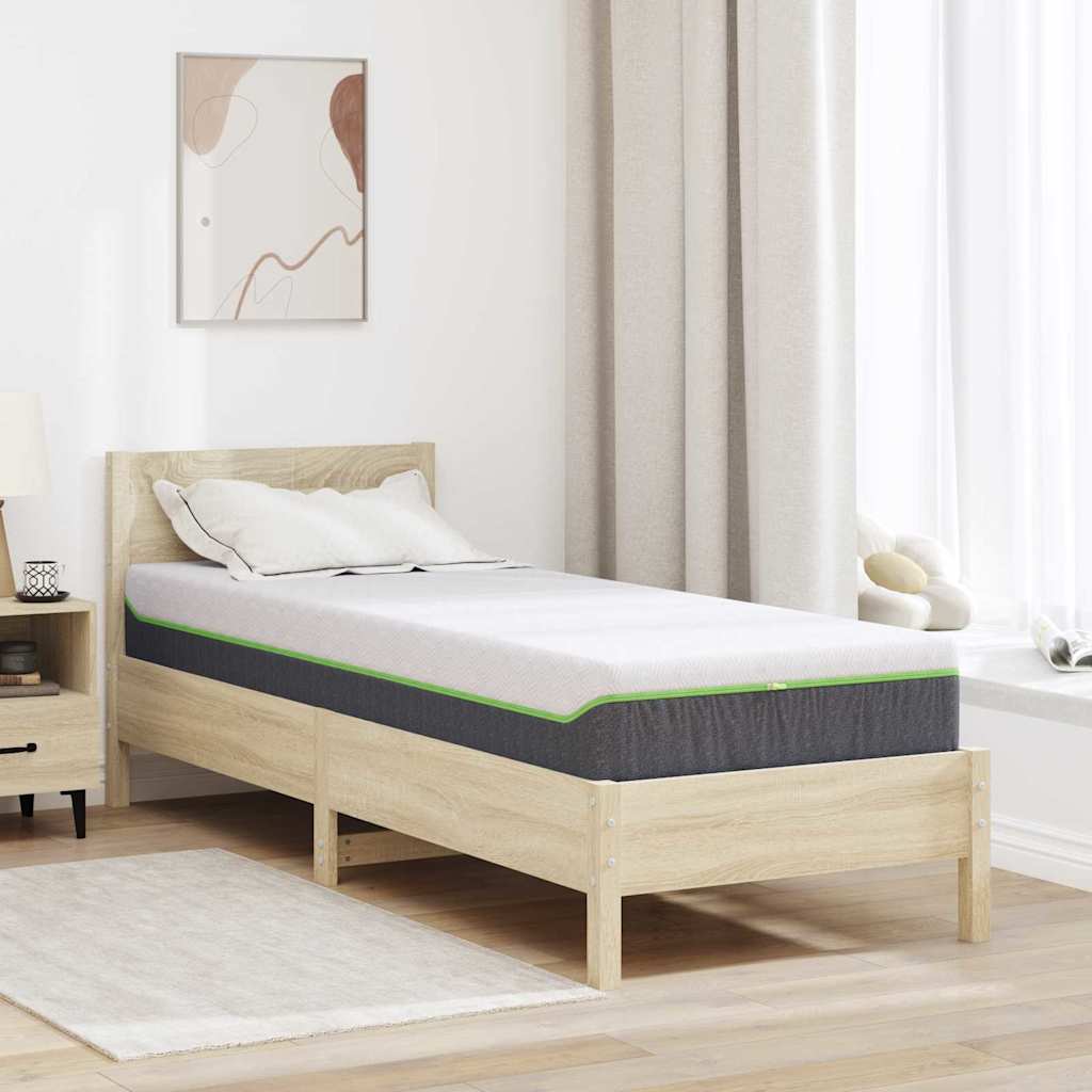 vidaXL Materac Biały i szary 70 x 200 cm Tkanina żakardowa