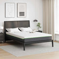 vidaXL Materac Biały i szary 140 x 200 cm Tkanina żakardowa