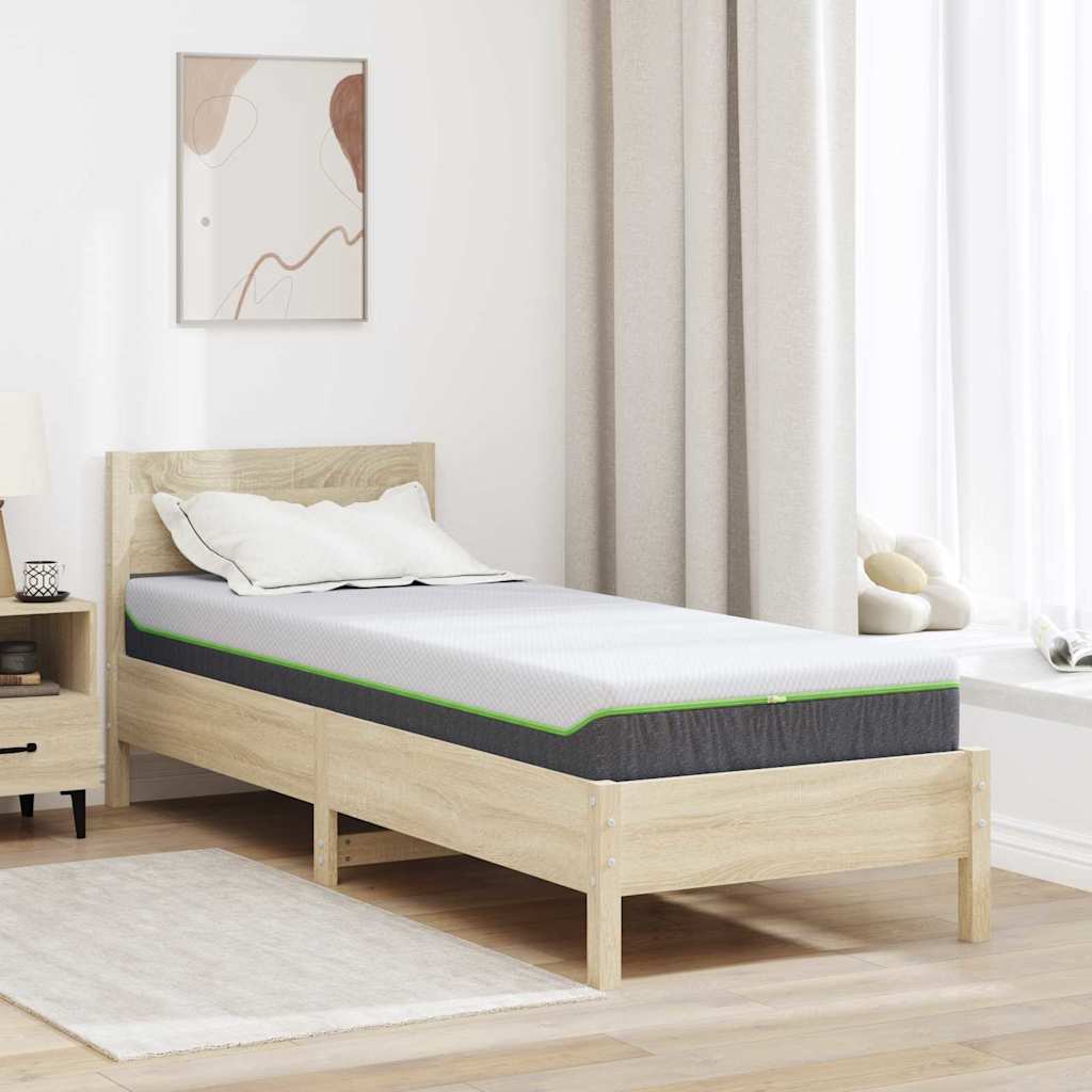 vidaXL Materac Biały i szary 70 x 200 cm Tkanina żakardowa