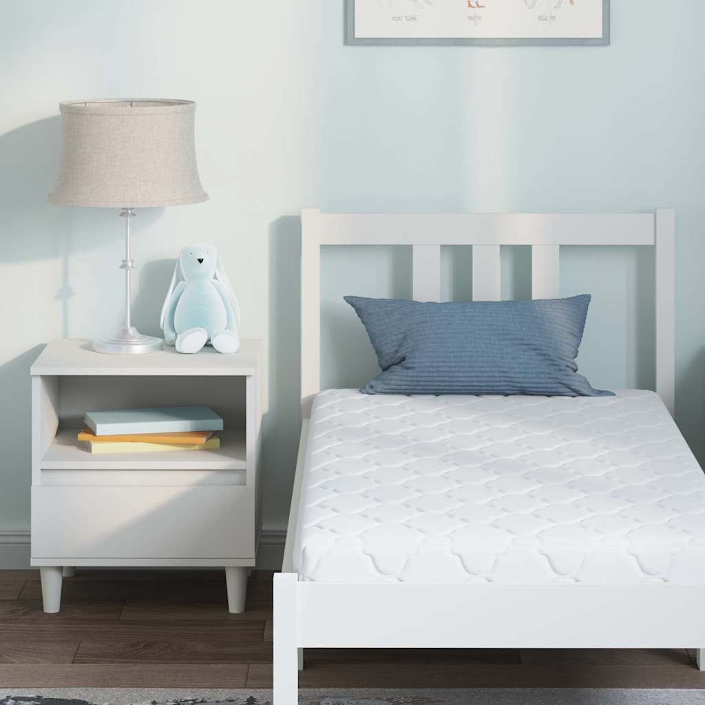 vidaXL Materac Biały 60 x 120 cm Tkanina żakardowa