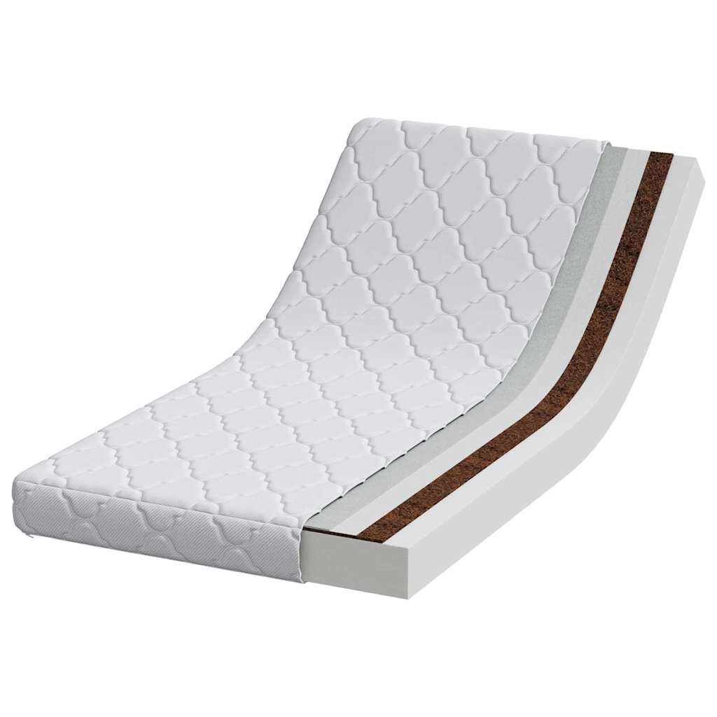 vidaXL Materac Biały 70 x 140 cm Tkanina żakardowa
