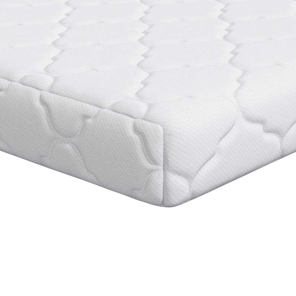 vidaXL Materac Biały 80 x 160 cm Tkanina żakardowa