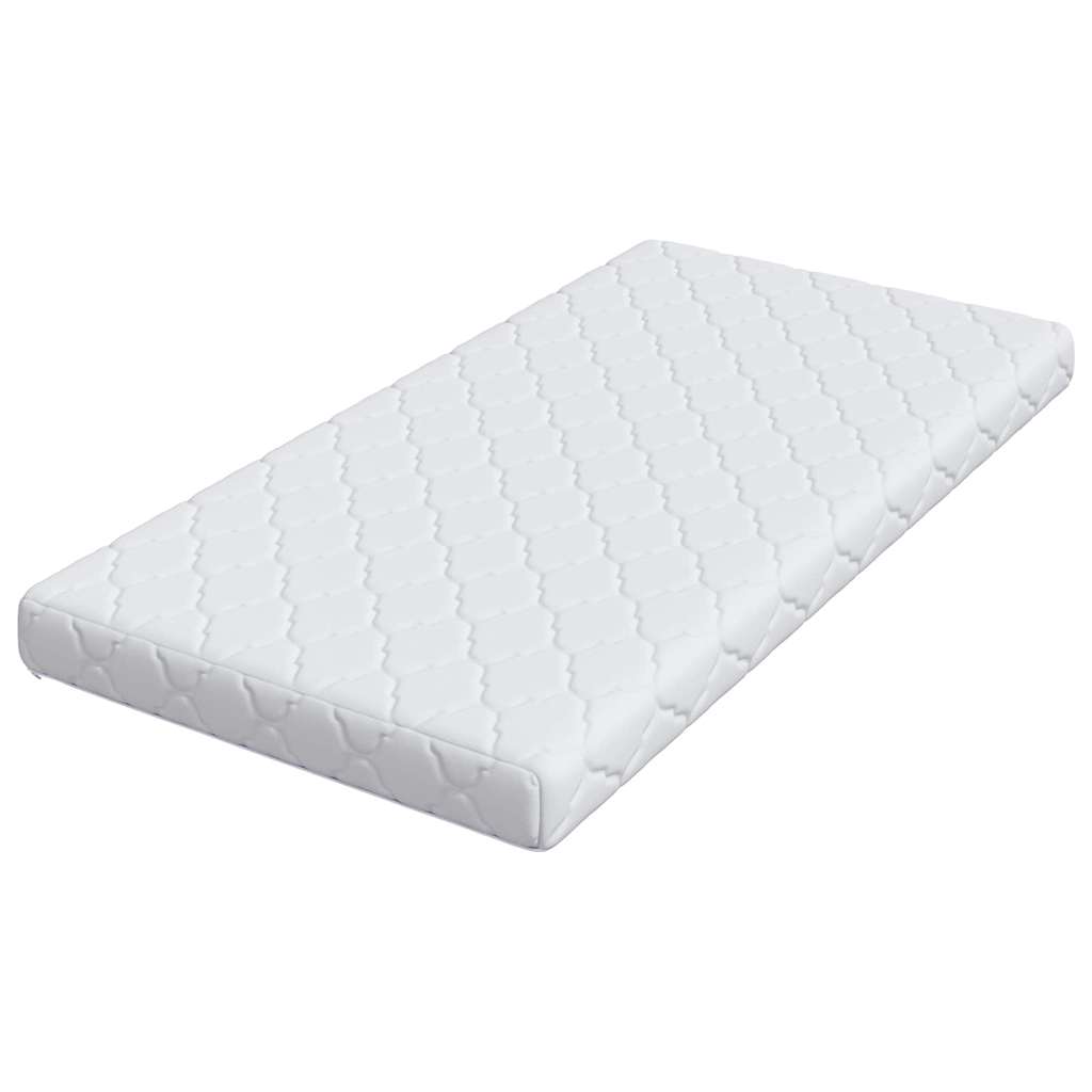 vidaXL Materac Biały 80 x 160 cm Tkanina żakardowa