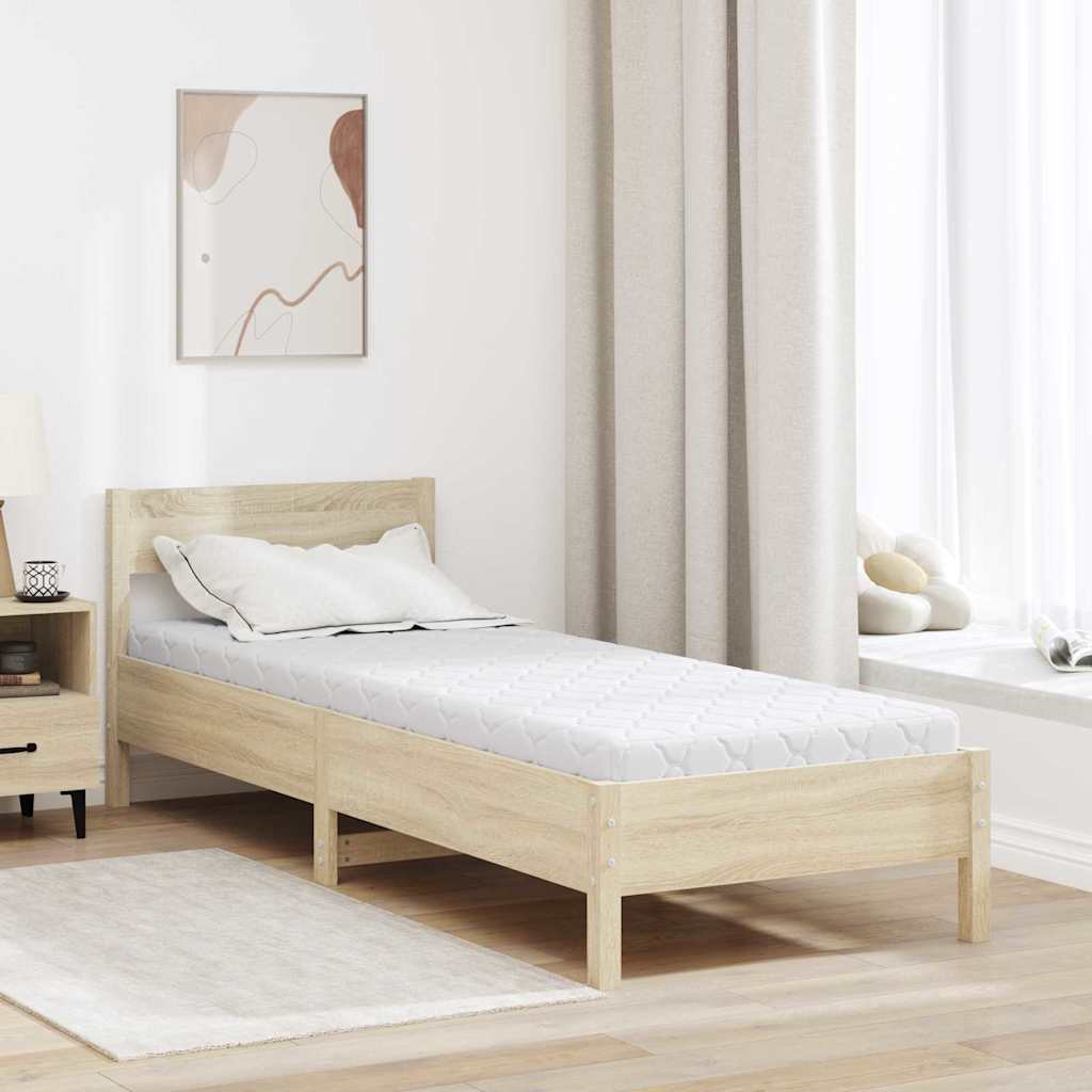 vidaXL Materac Biały 70 x 200 cm Tkanina żakardowa