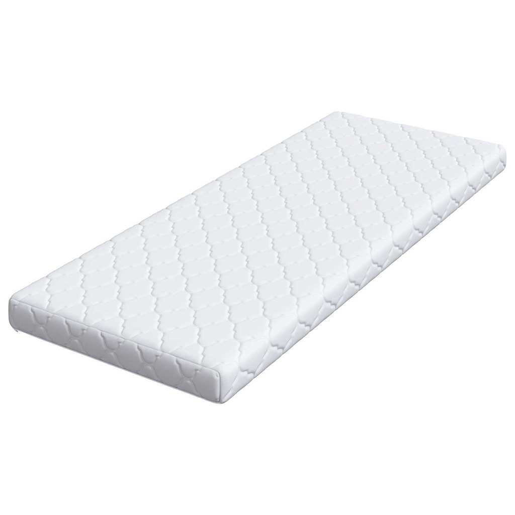 vidaXL Materac Biały 80 x 200 cm Tkanina żakardowa