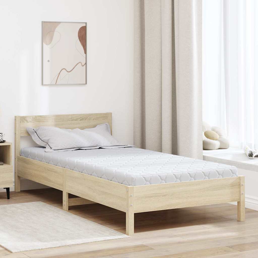 vidaXL Materac Biały 100 x 200 cm Tkanina żakardowa