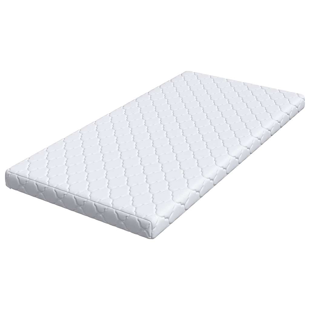 vidaXL Materac Biały 100 x 200 cm Tkanina żakardowa