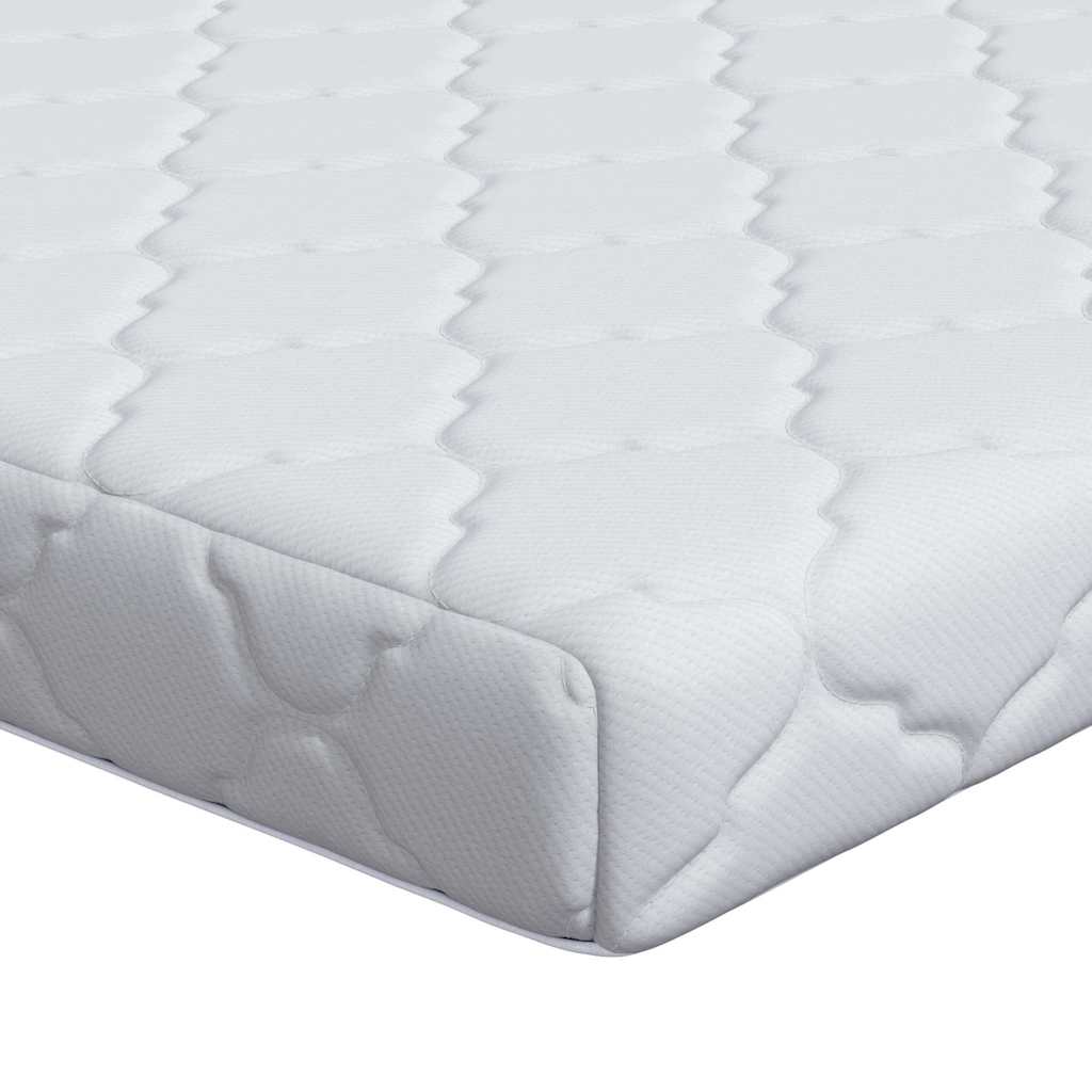 vidaXL Materac Biały 160 x 200 cm Tkanina żakardowa