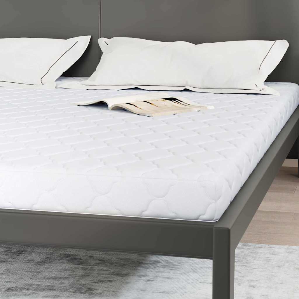vidaXL Materac Biały 200 x 200 cm Tkanina żakardowa