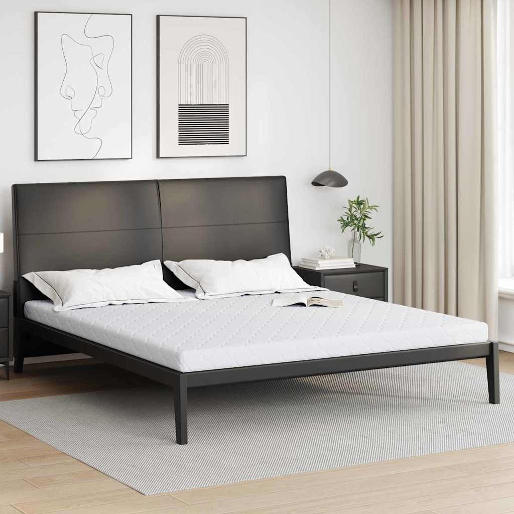 vidaXL Materac Biały 200 x 200 cm Tkanina żakardowa