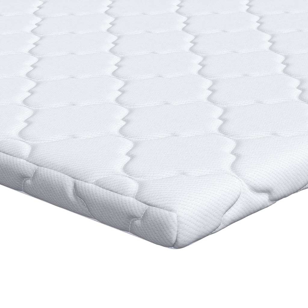 vidaXL Czapka kokosowa Biały 80 x 200 cm Tkanina żakardowa