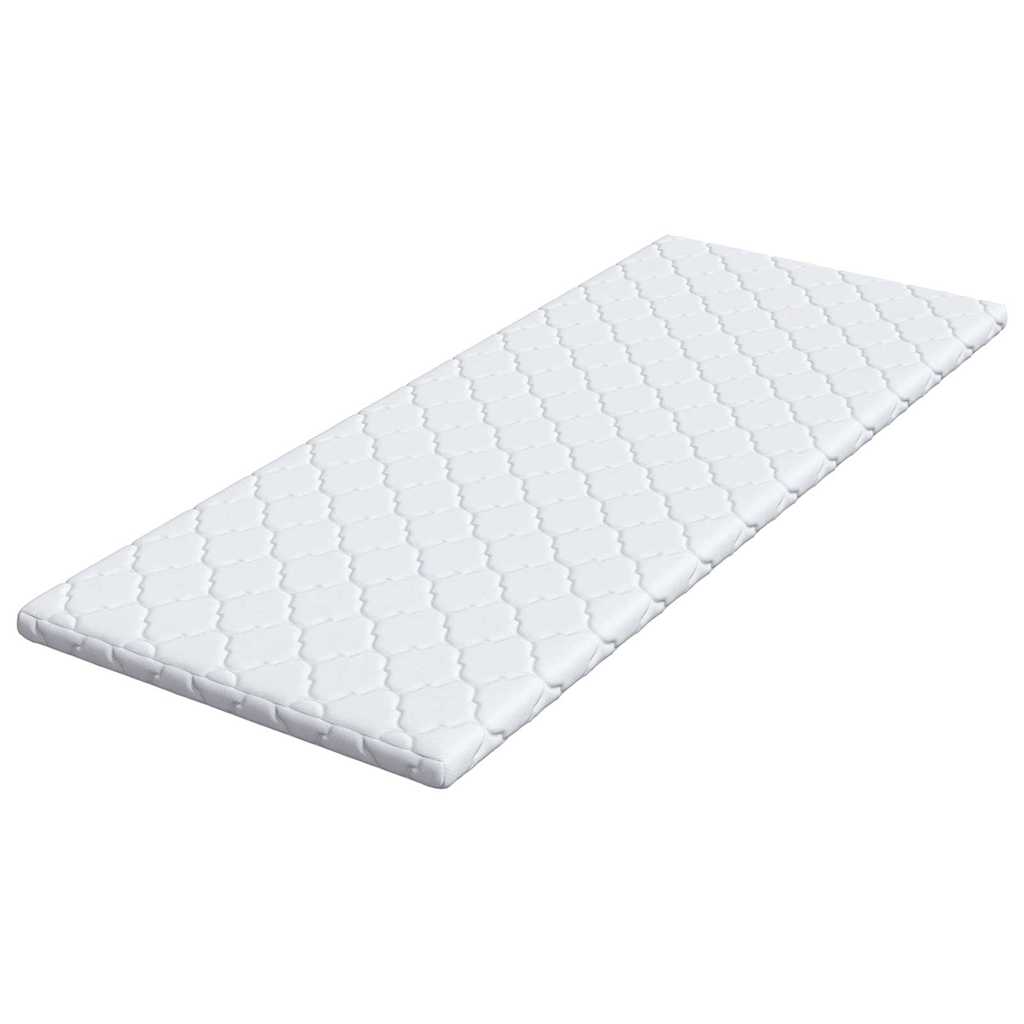 vidaXL Czapka kokosowa Biały 80 x 200 cm Tkanina żakardowa
