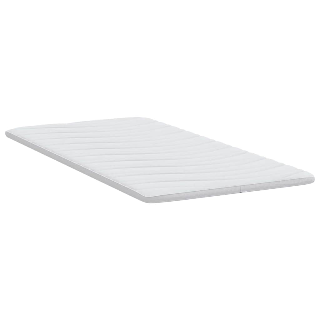 vidaXL Nakładka na materac Biały 90 x 200 cm Dzianina