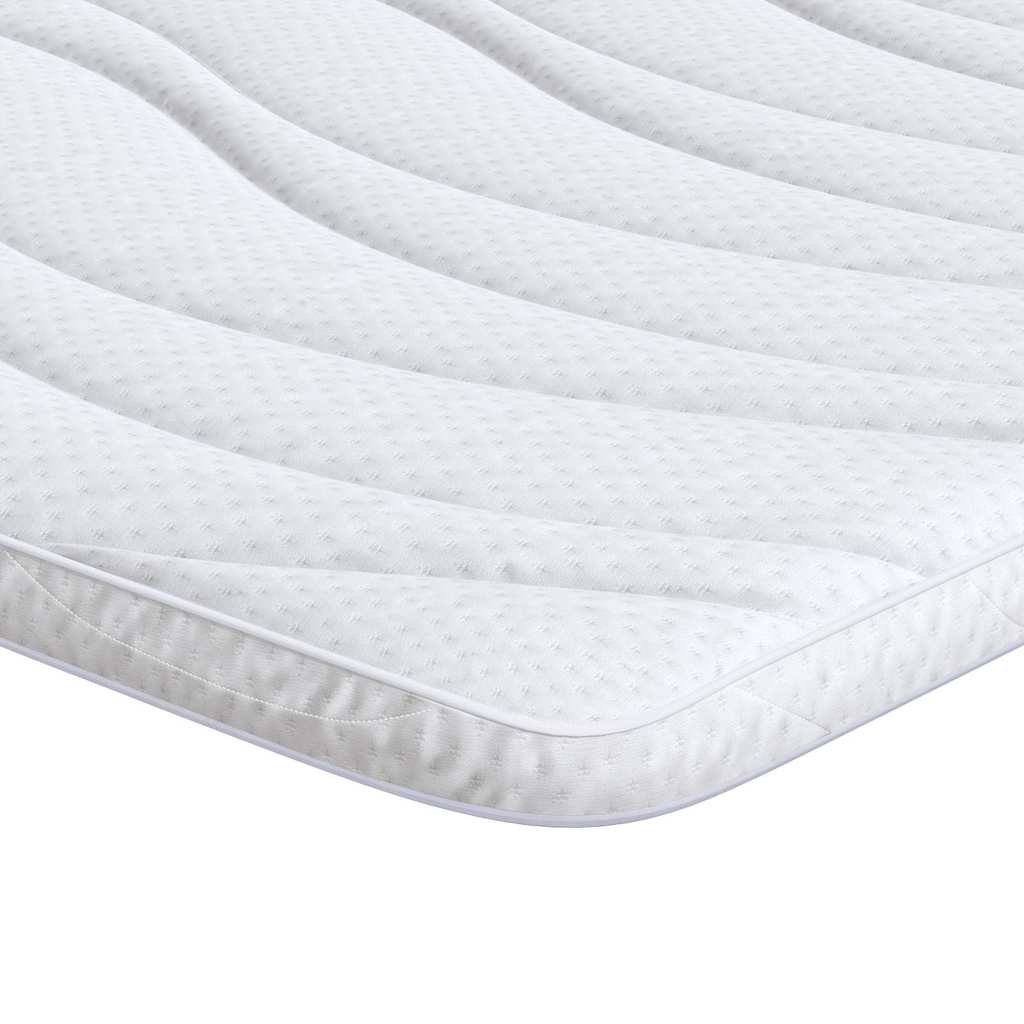 vidaXL Nakładka na materac Biały 100 x 200 cm Dzianina