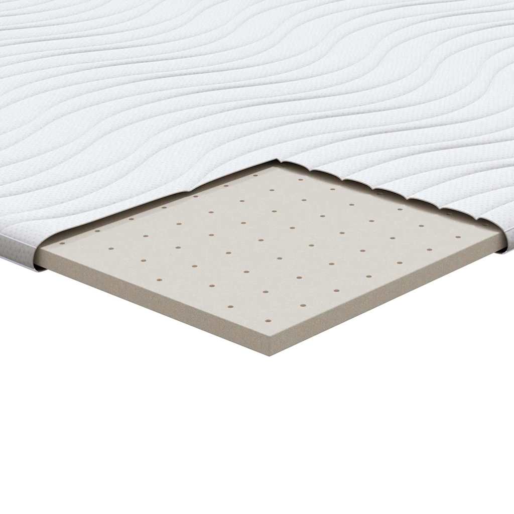 vidaXL Nakładka na materac Biały 140 x 200 cm Dzianina