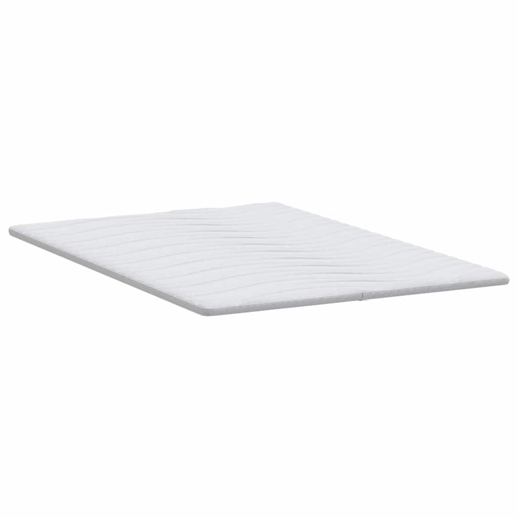 vidaXL Nakładka na materac Biały 160 x 200 cm Dzianina
