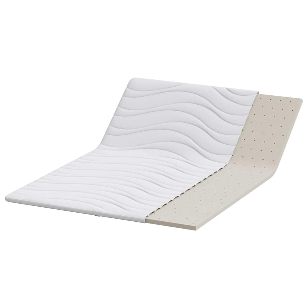 vidaXL Nakładka na materac Biały 140 x 190 cm Dzianina