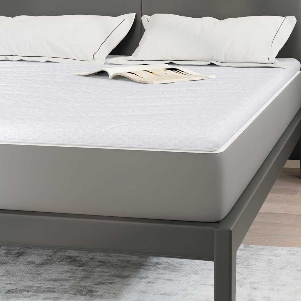 vidaXL Nakładka na materac Biały 160 x 200 cm Dzianina