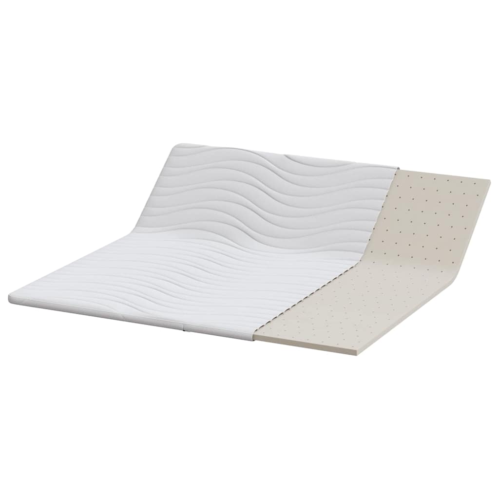 vidaXL Nakładka na materac Biały 180 x 200 cm Dzianina