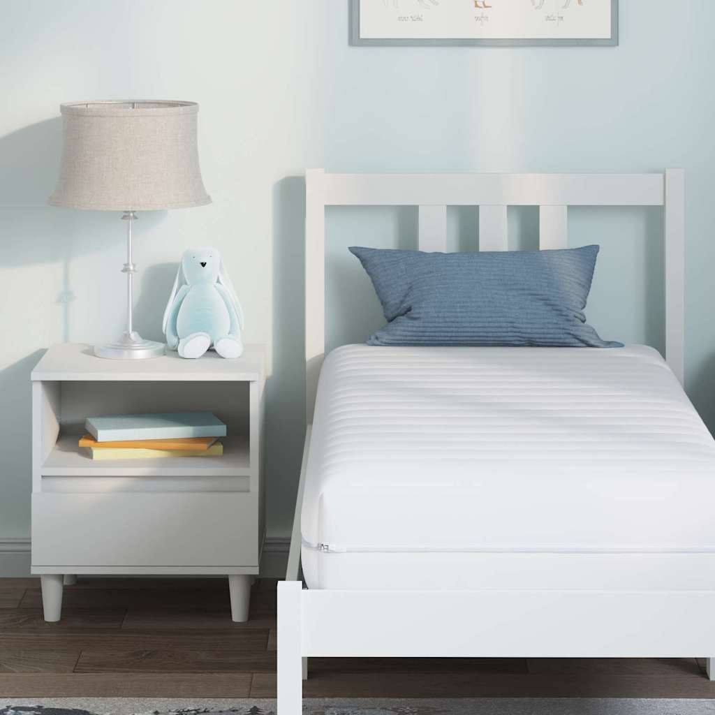 vidaXL Materac Biały 70 x 140 cm Sprężyna kieszeniowa