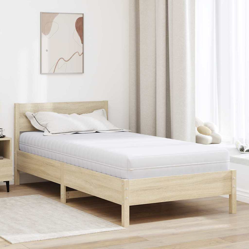 vidaXL Materac Biały 90 x 200 cm Sprężyna kieszeniowa