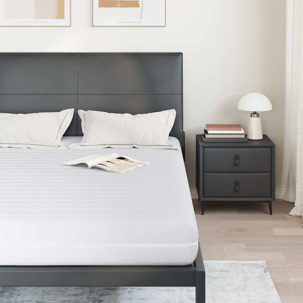 vidaXL Materac Biały 140 x 190 cm Sprężyna kieszeniowa