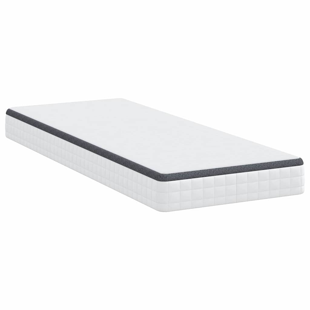 vidaXL Materac Biały i szary 80 x 200 cm Sprężyna Bonell