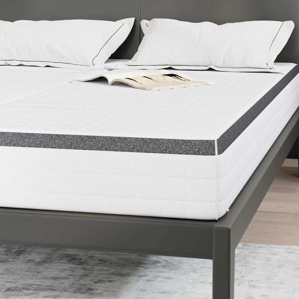 vidaXL Materac 2 pcs Biały i szary 70 x 190 cm Sprężyna Bonell