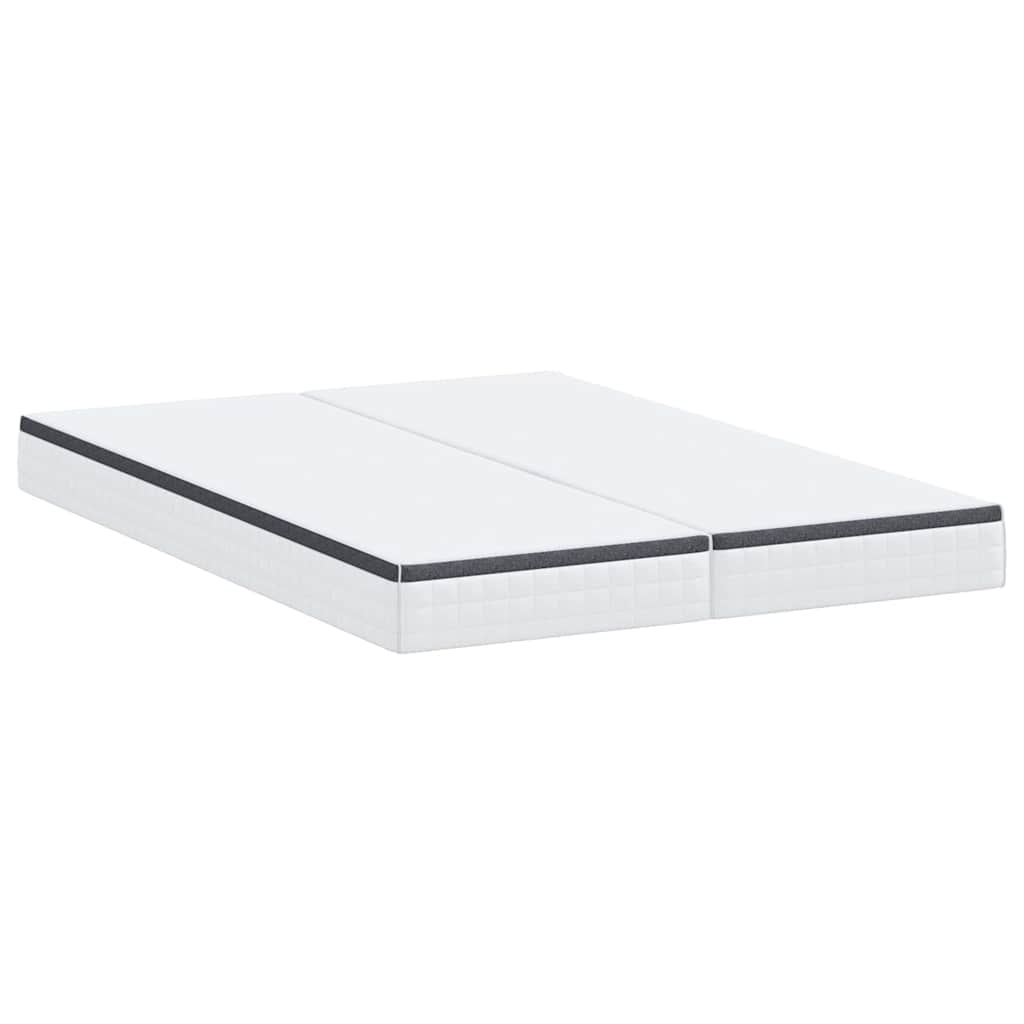 vidaXL Materac 2 pcs Biały i szary 70 x 200 cm Sprężyna Bonell