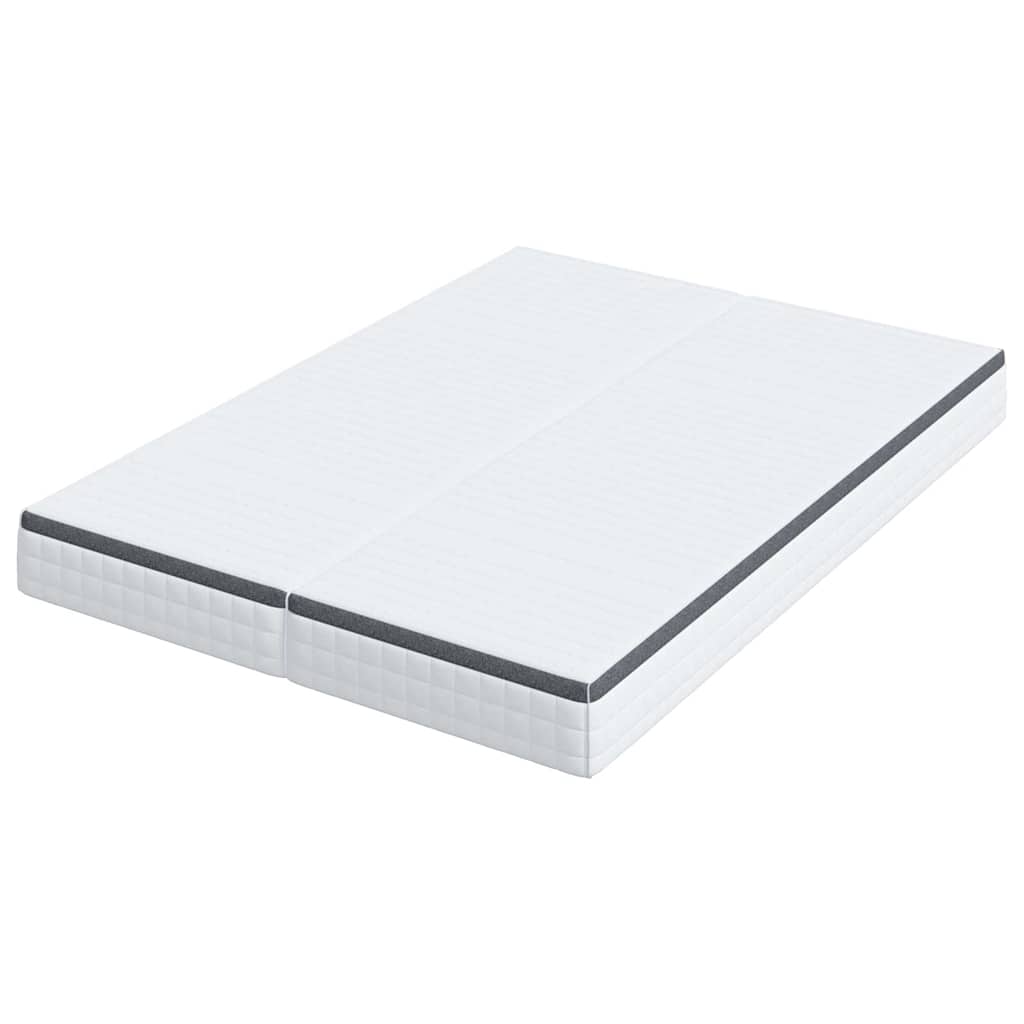 vidaXL Materac 2 pcs Biały i szary 80 x 200 cm Sprężyna Bonell