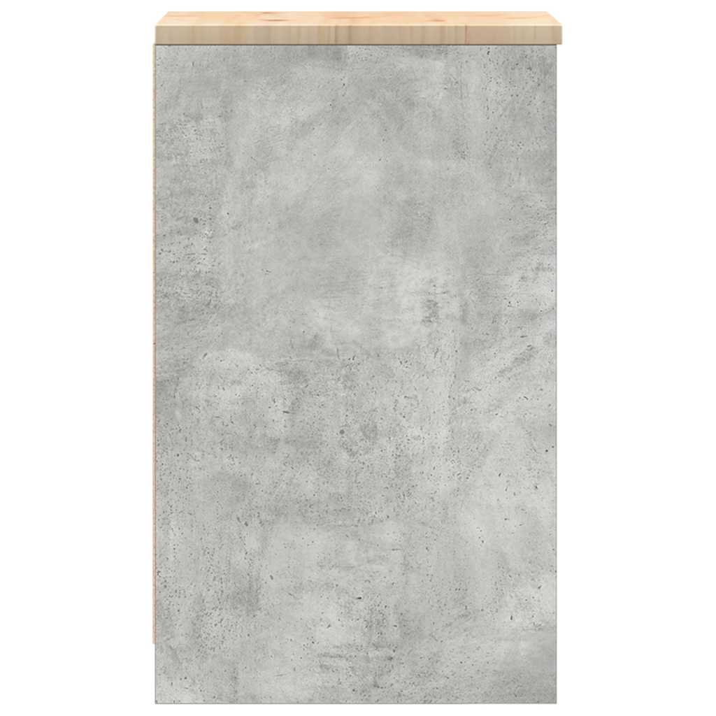 vidaXL Garażowa szafka do przechowywania Szary beton 30x51x85 cm