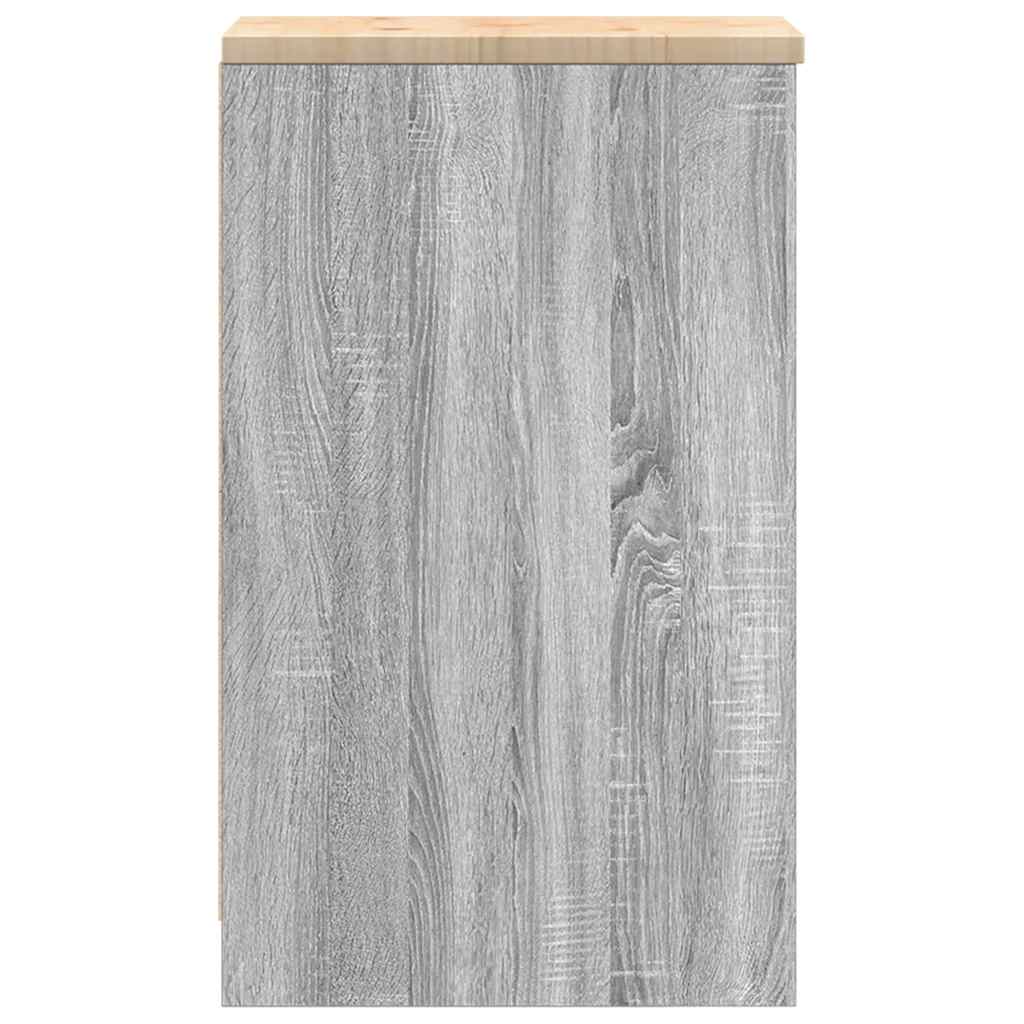 vidaXL Garażowa szafka do przechowywania Szara Sonoma 30x51x85 cm