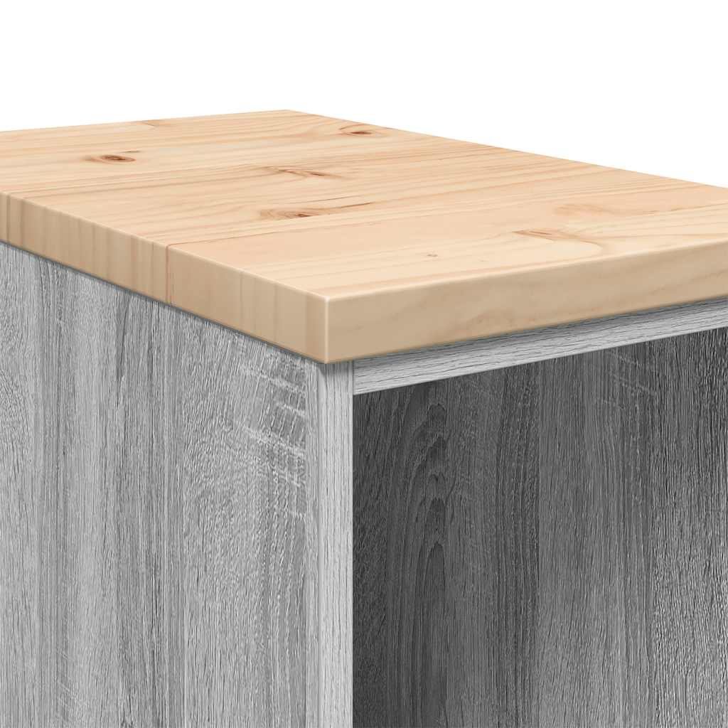 vidaXL Garażowa szafka do przechowywania Szara Sonoma 30x51x85 cm