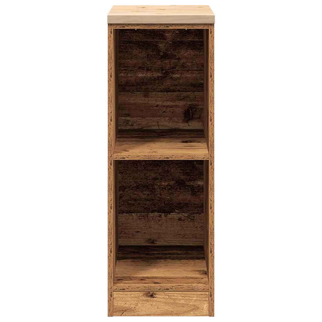 vidaXL Garażowa szafka do przechowywania Stare drewno 30x51x85 cm