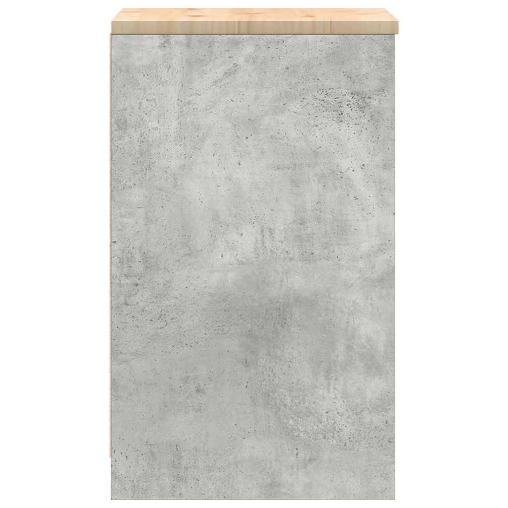 vidaXL Garażowa szafka do przechowywania Szary beton 40x51x85 cm