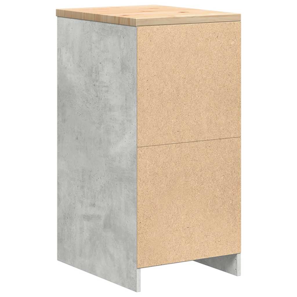 vidaXL Garażowa szafka do przechowywania Szary beton 40x51x85 cm